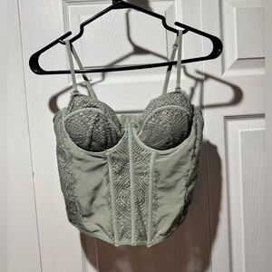 Garage Corset Top Shadow Green - Size Medium